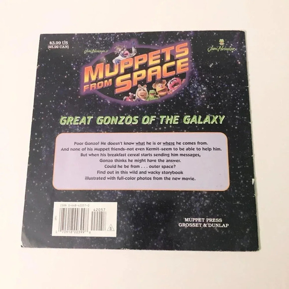 Vtg 1999 Muppets from Space Great Gonzos in the Galaxy Paperback Book - Picture 16 of 16